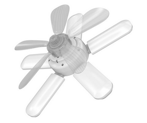 Five-blade long fan light  Model: YYZ-F008L